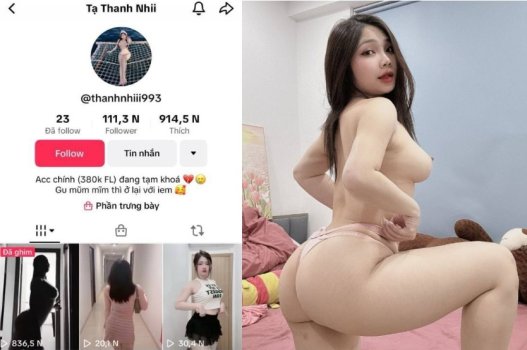 Clip sex em Tạ Thanh Nhi vú lớn nhún mạnh mẽ