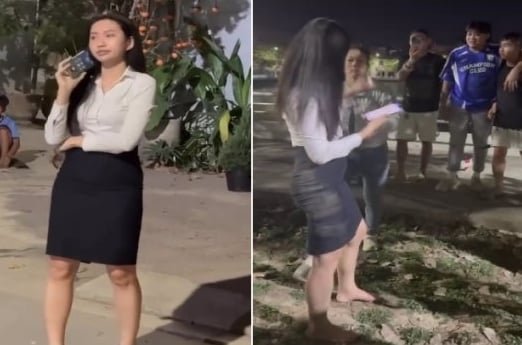 Video đánh ghen nam nhân viên ngân hàng VIB